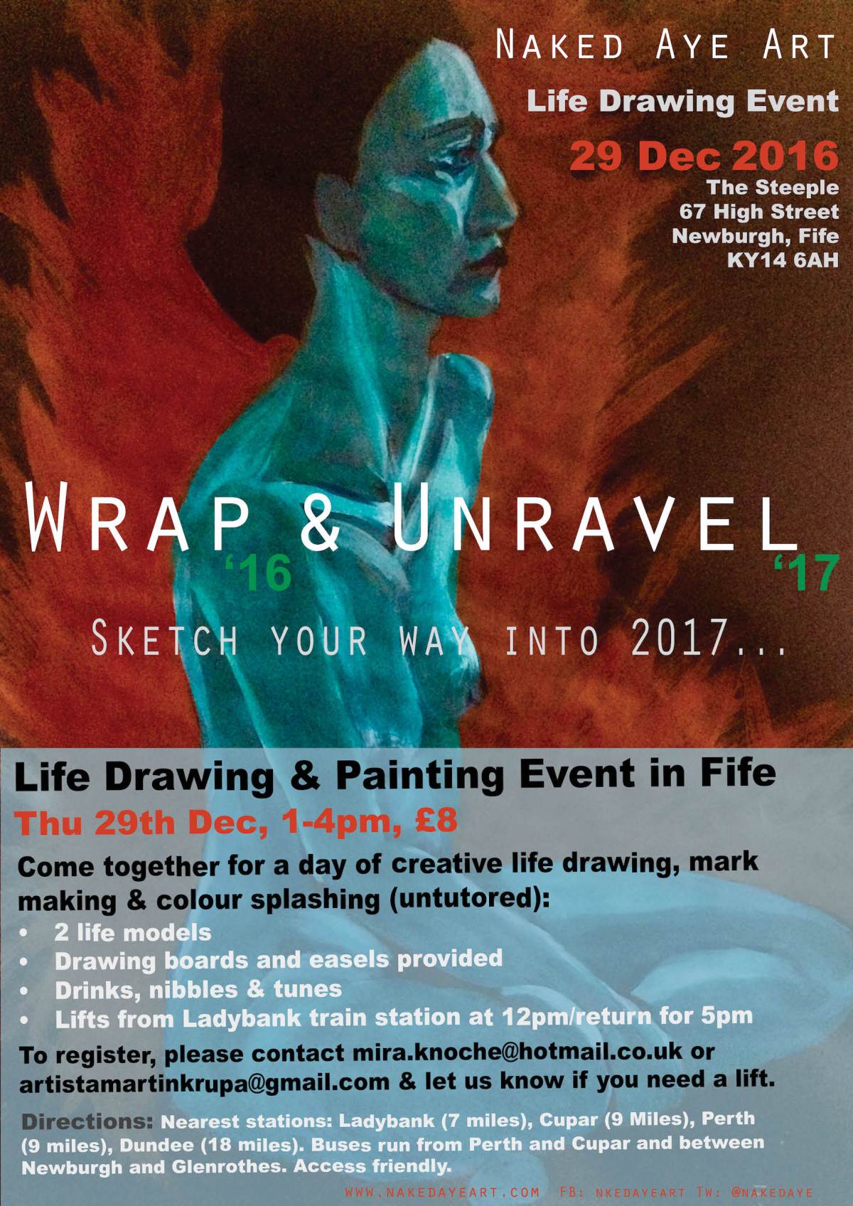 Wrap & Unravel Life-Drawing Event in Fife